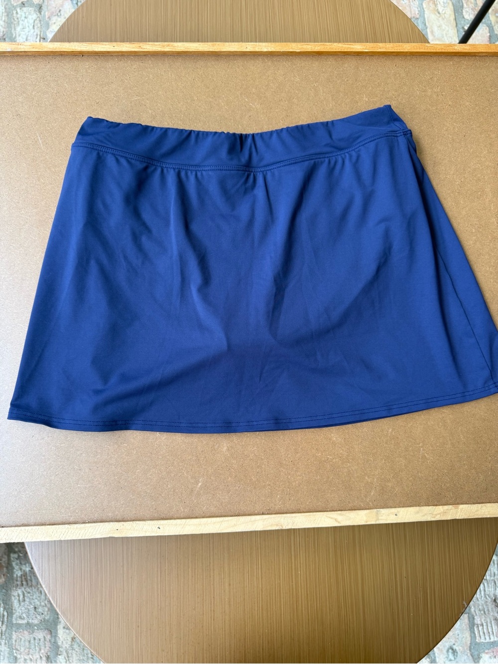 Lands End Women's Deep Sea  Navy Swim Skirt Size 10